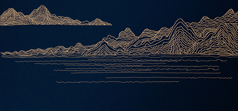金融地产商业大气蓝色海报背景