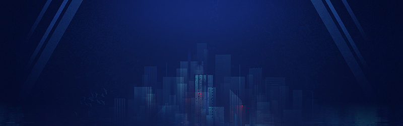 科技深蓝色大气平面banner