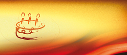 金色奢华名片蛋糕店背景banner