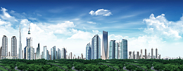 城市绿化设施与建筑PSD分层