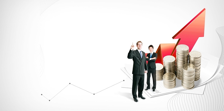 投资理财金融企业海报背景