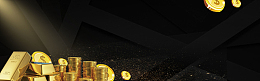 科技几何鎏金质感金色banner