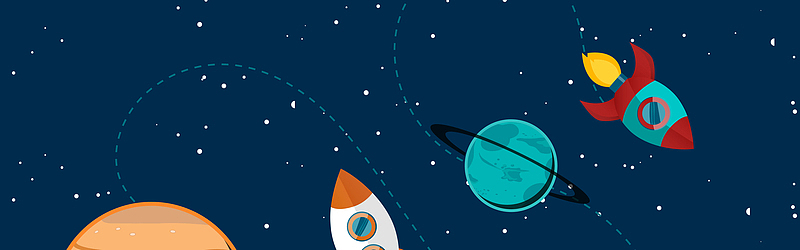 卡通科技元素背景