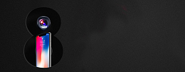 新镜头手机简约黑色banner