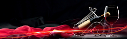 红酒高端大气商务棕色平面banner