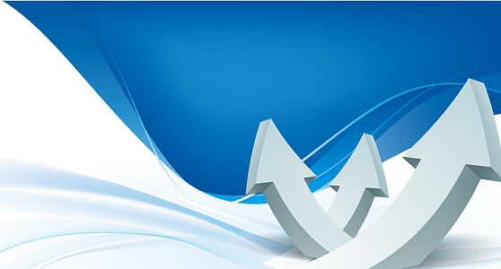 企业商业年度会议背景板(6344x3416)aipng灰色地图上的箭头背景素材