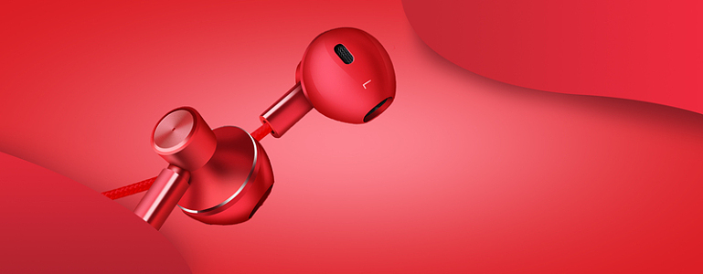 耳机大促高颜值红色banner(1920x750)psdpng创意金榜题名高考喜报海报