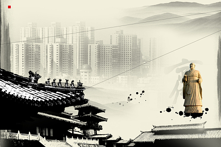 旅游山东孔子故居背景