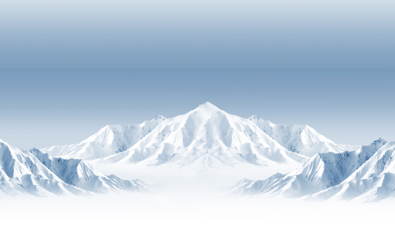 雪山海报背景
