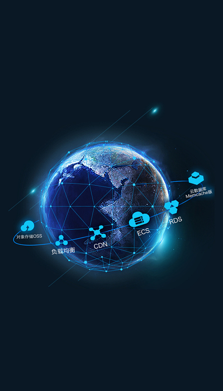 商务科技地球海报背景