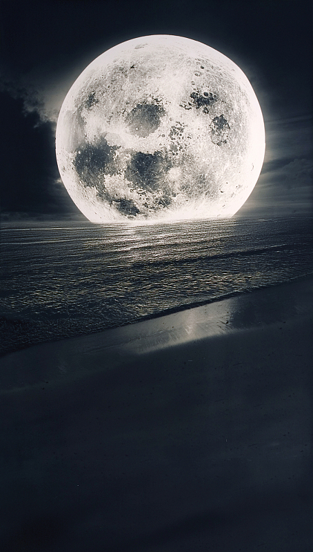 黑色大气月亮星空海报背景jpg沐浴在夜色中的住宅楼背景素材psdjpg