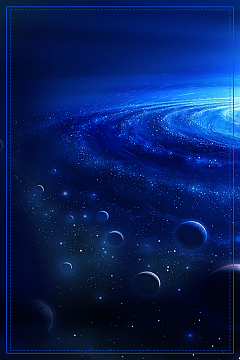 蓝色大气宇宙银河