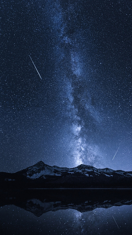 神秘星空星轨h5背景素材