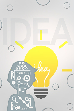 简约清新商务idea点子海报设计