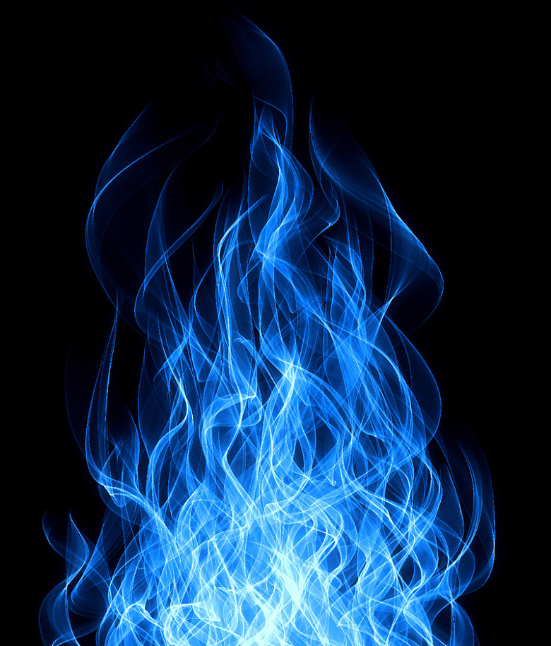 蓝色火焰炫酷H5背景
