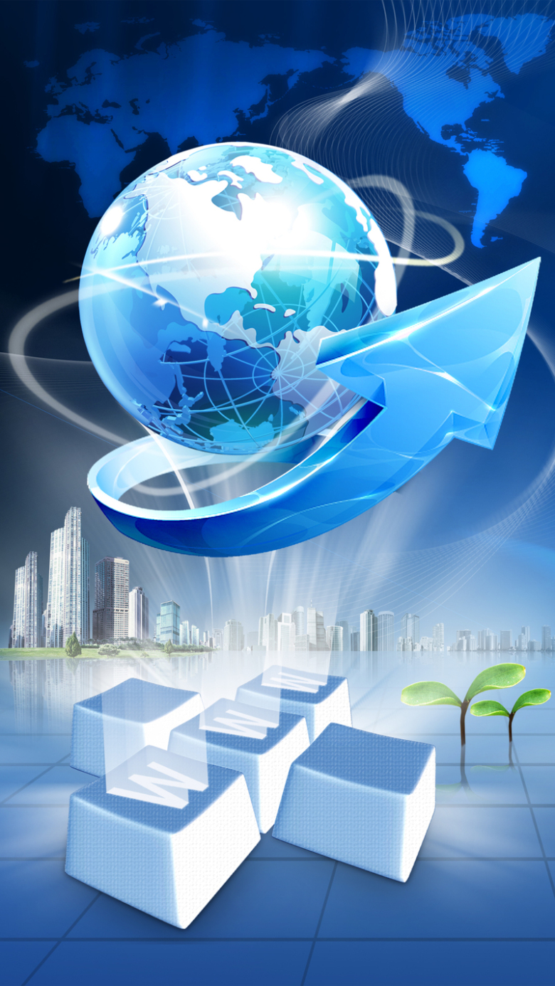 关键词 : 世界知识产权日,世界地图,科技感,箭头,蓝色,商务,蓝底,绿苗