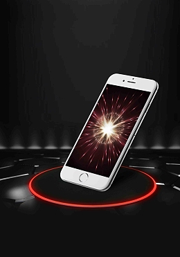 酷炫舞台iPhoneX手机促销