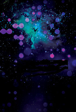 宇宙科幻主题的海报背景