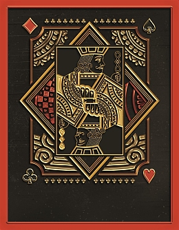 简约时尚纸牌广告