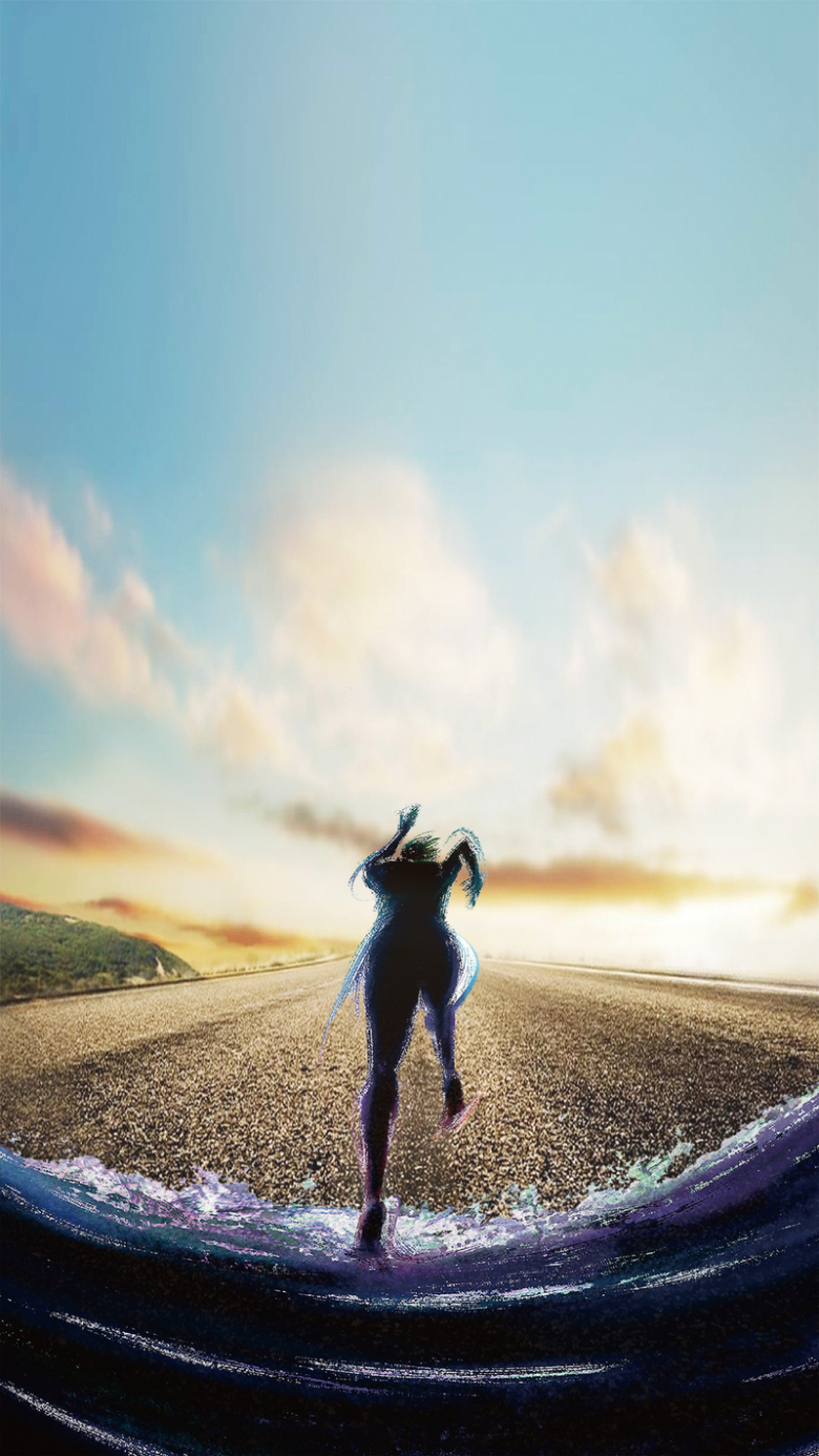 商务男士运动奔跑h5背景