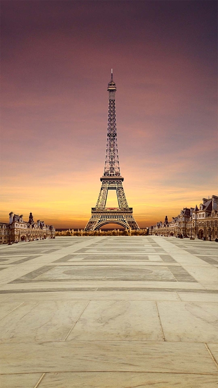 大气埃菲尔铁塔h5背景素材