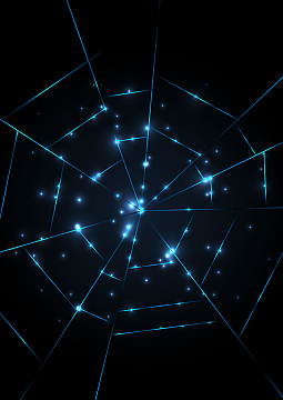 矢量科技几何蛛网纹背景