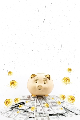 时尚轻松理财安全省心背景素材