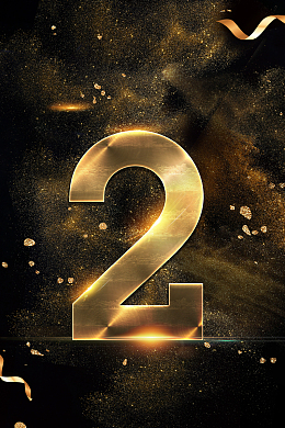 黑金大气开业倒计时宣传海报