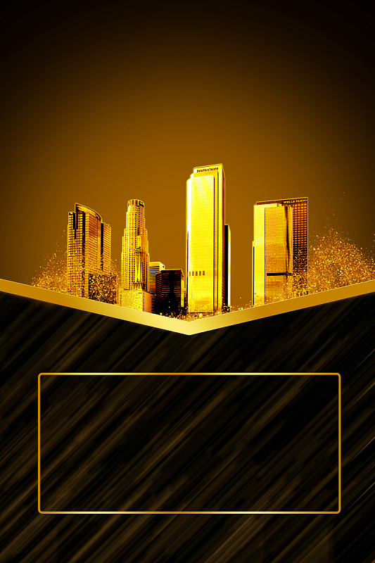 大气房地产开盘海报背景素材psdjpg蓝色大气彩绘油画房地产海报背景