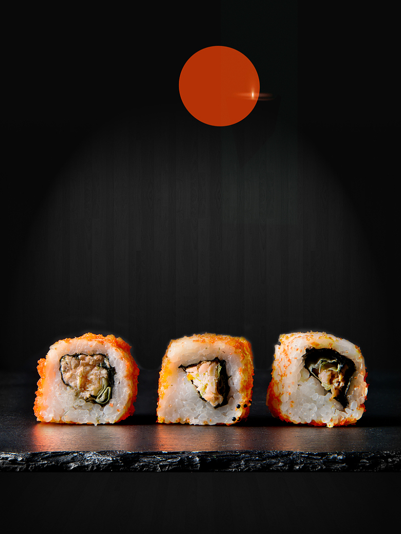 美食日本料理寿司创意简约商业海报设计