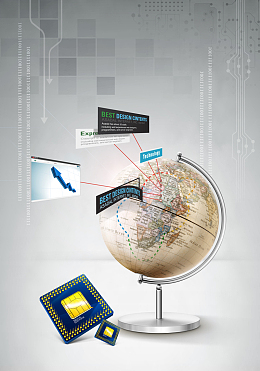 地球仪与硬件创意设计PSD分层素材