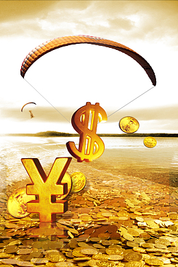 理财基金海报背景素材