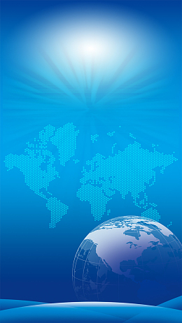 蓝色科技商务球体H5背景