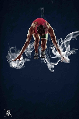 励志恒心展板设计背景模板