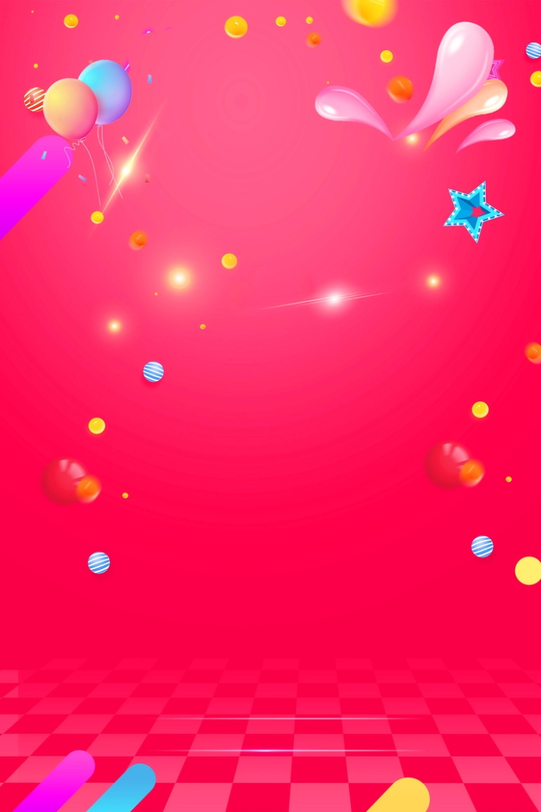 店庆嘉年华商场活动背景免抠素材免费下载_觅元素51yuansu.com