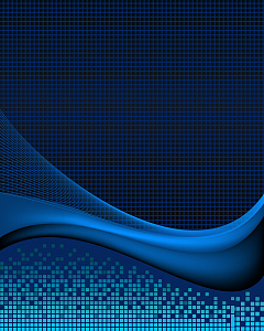 矢量蓝色线条像素格商业科技背景