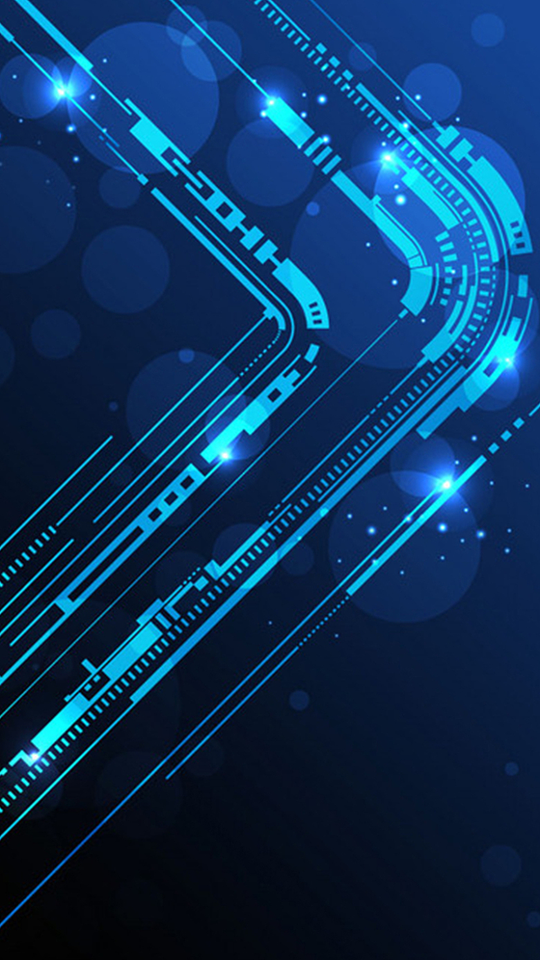 时尚蓝色炫酷科技感h5背景