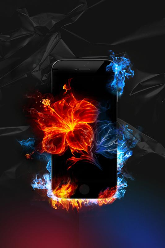 创意苹果iphone8手机促销海报