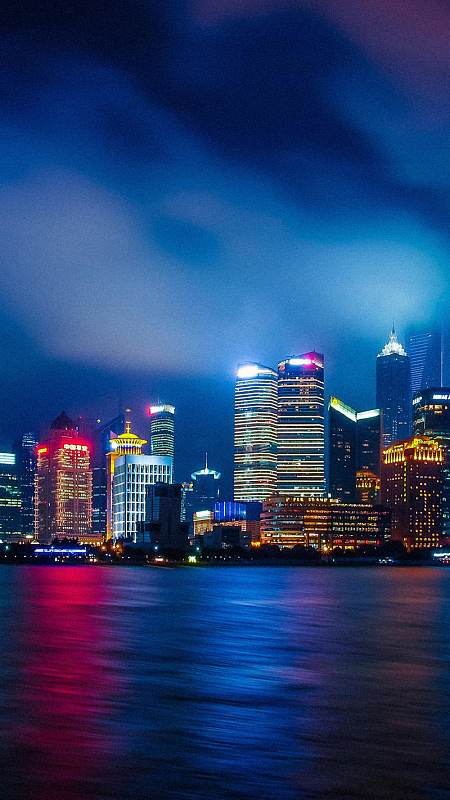 城市夜景h5背景