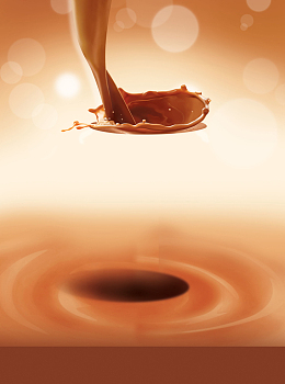 咖啡色豆奶巧克力广告