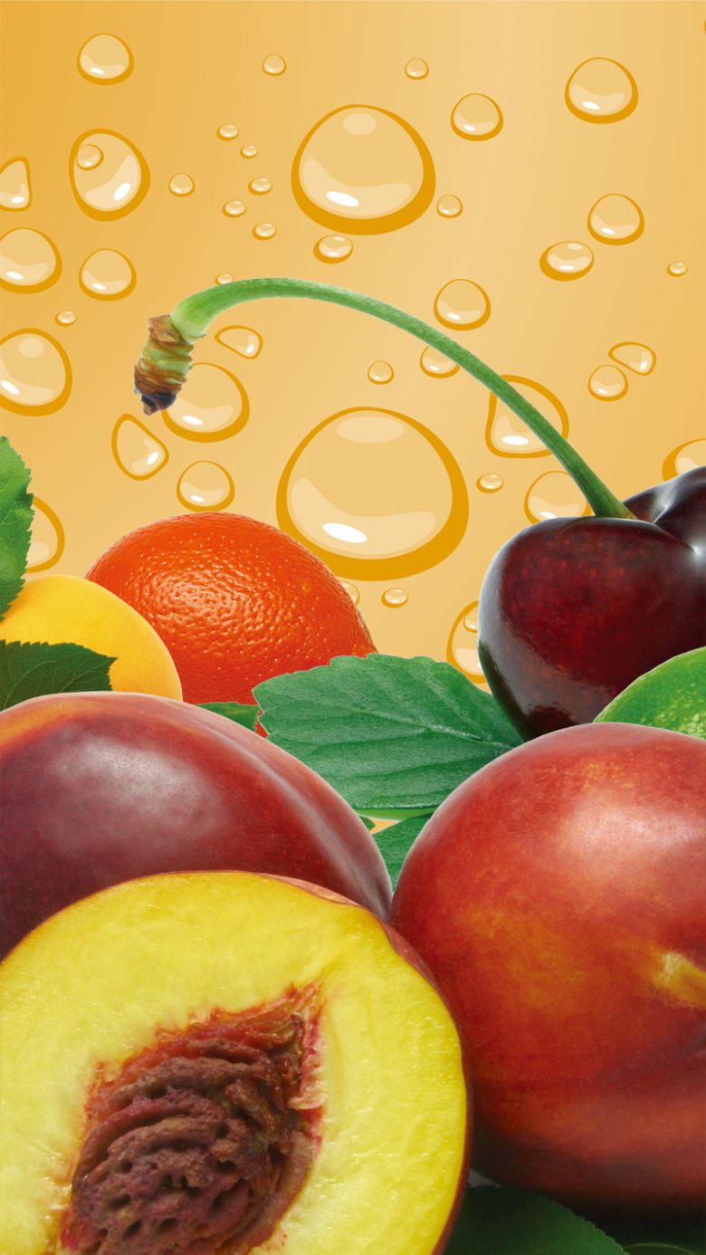 清新生鲜水果psd分层h5背景