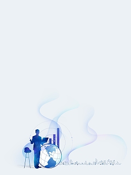 矢量文艺金融商务企业背景素材