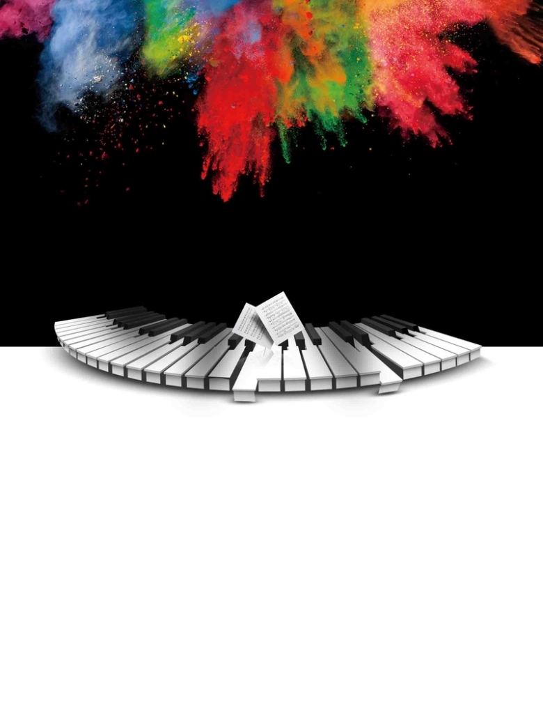 流行音乐节活动海报背景模板