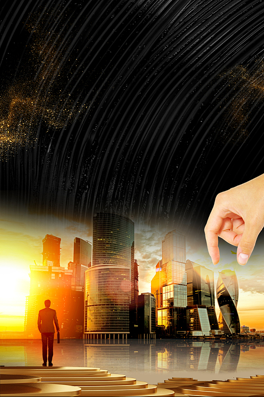 大气黑金金融理财投资赚钱理财有道海报