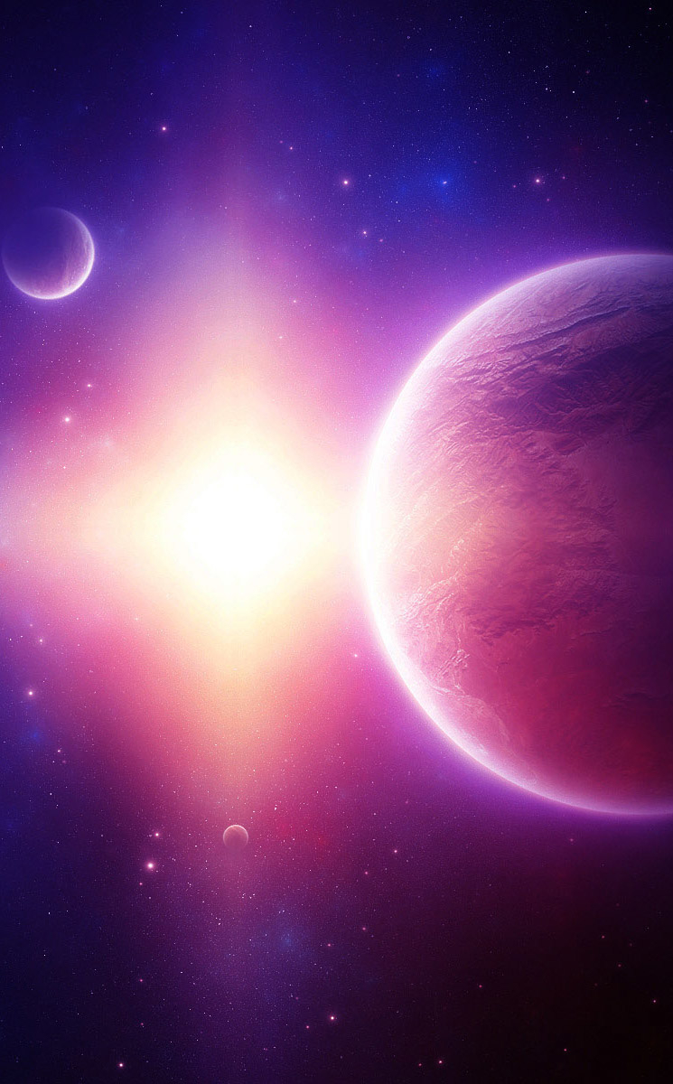 彩色星空炫酷h5背景