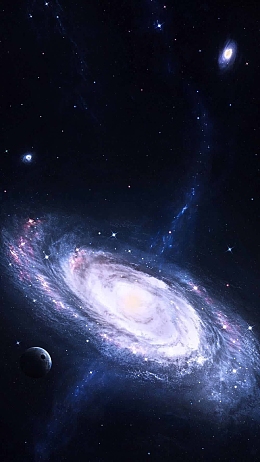 淡紫色星空背景