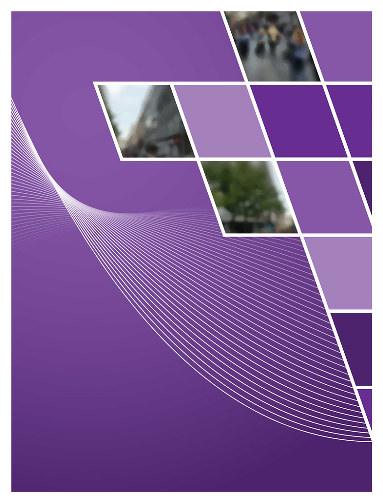 紫色纹理方格几何商务矢量背景