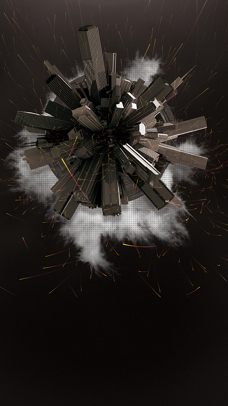 黑色商务科技h5背景