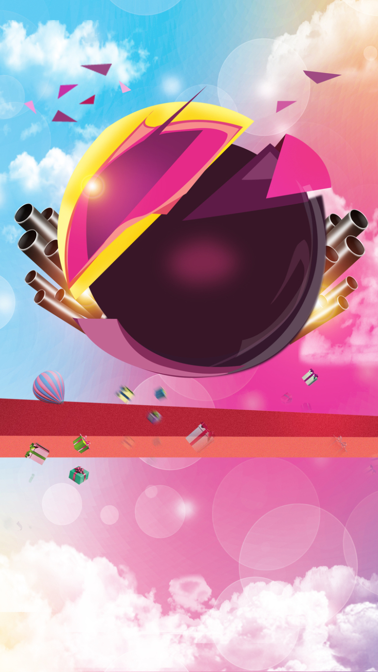 大气炫酷时尚促销推广psd分层h5背景