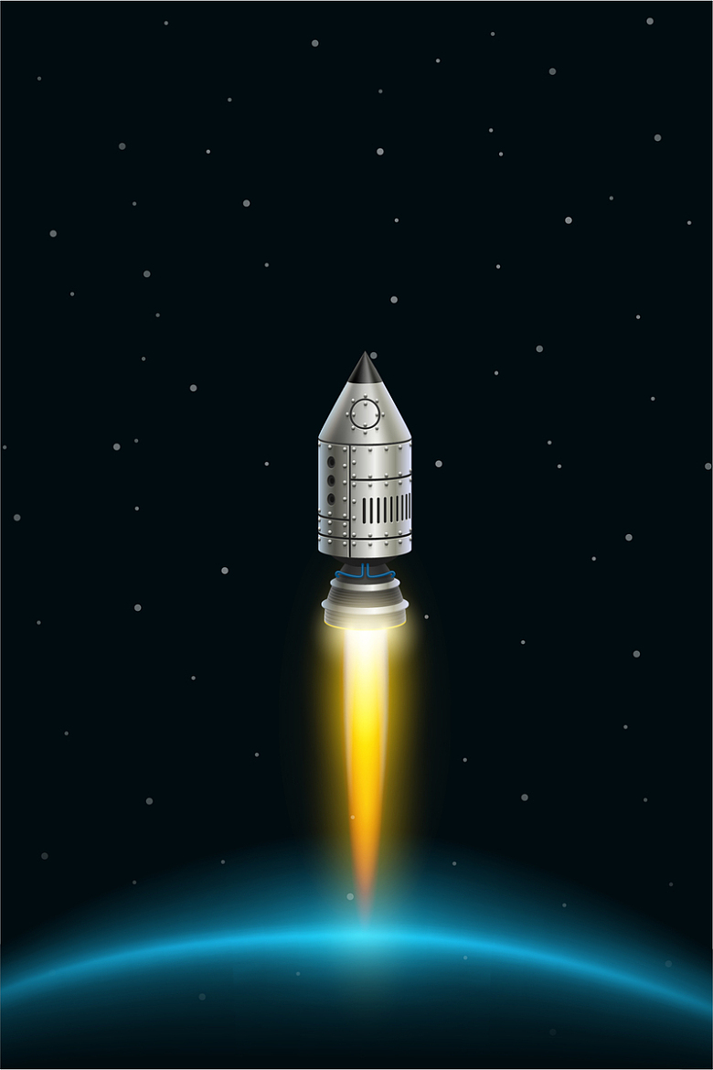 火箭企业文化展板海报背景